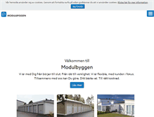 Tablet Screenshot of modulbyggen.com